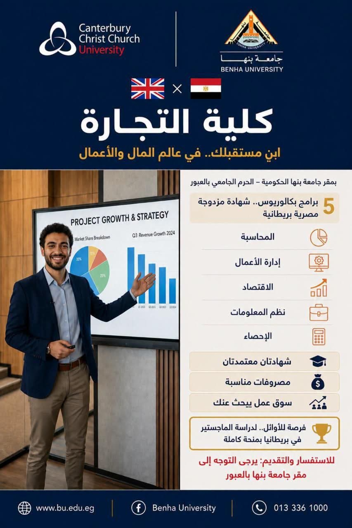 برامج دولية بكلية التجارة جامعة بنها